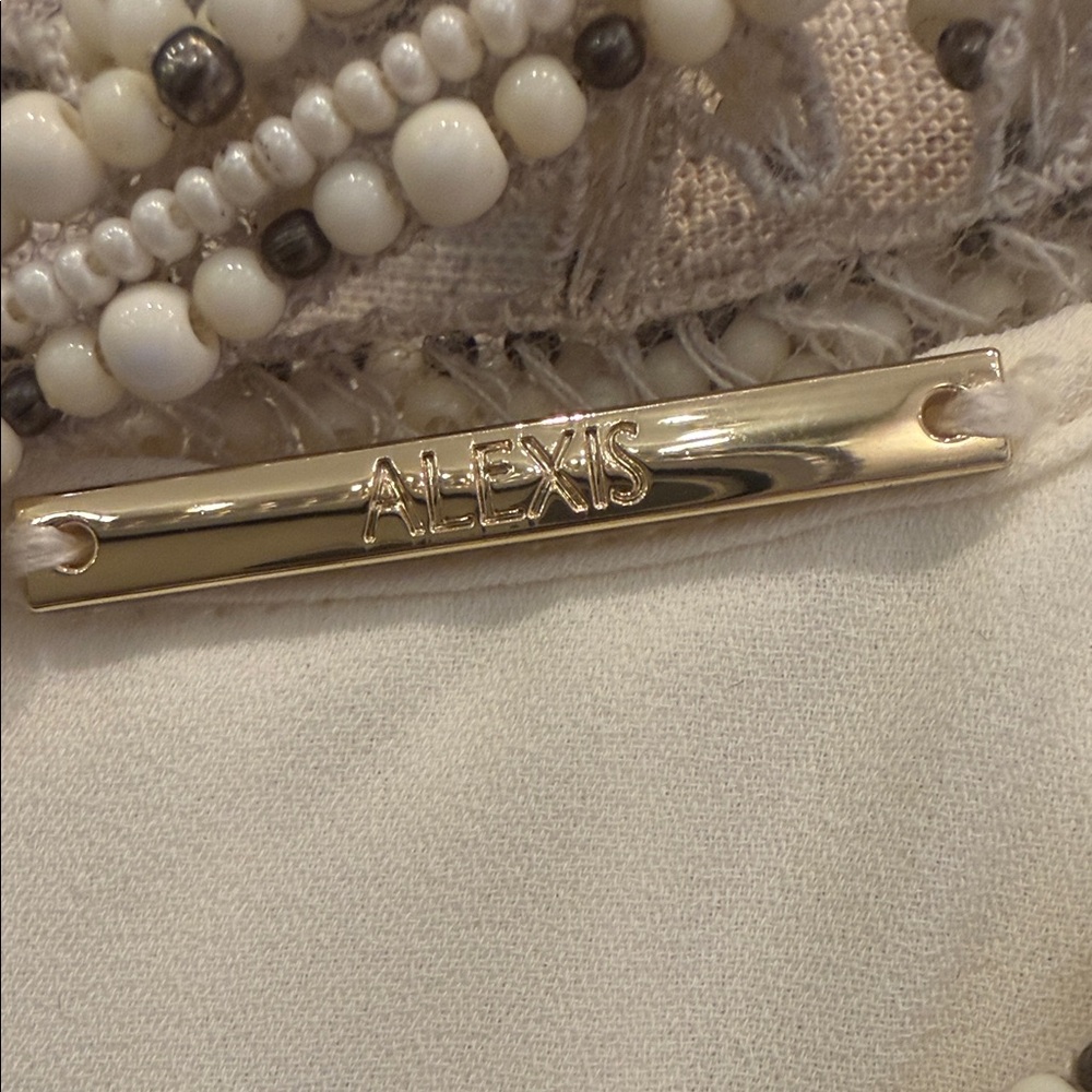 Alexis Cream and Gold Embellished Detail - Picture 2 of 4